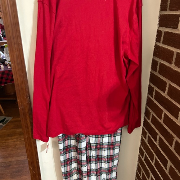 NWT Macys Family Pajamas men’s size large pajama set red shirt plaid flannel - Picture 6 of 6